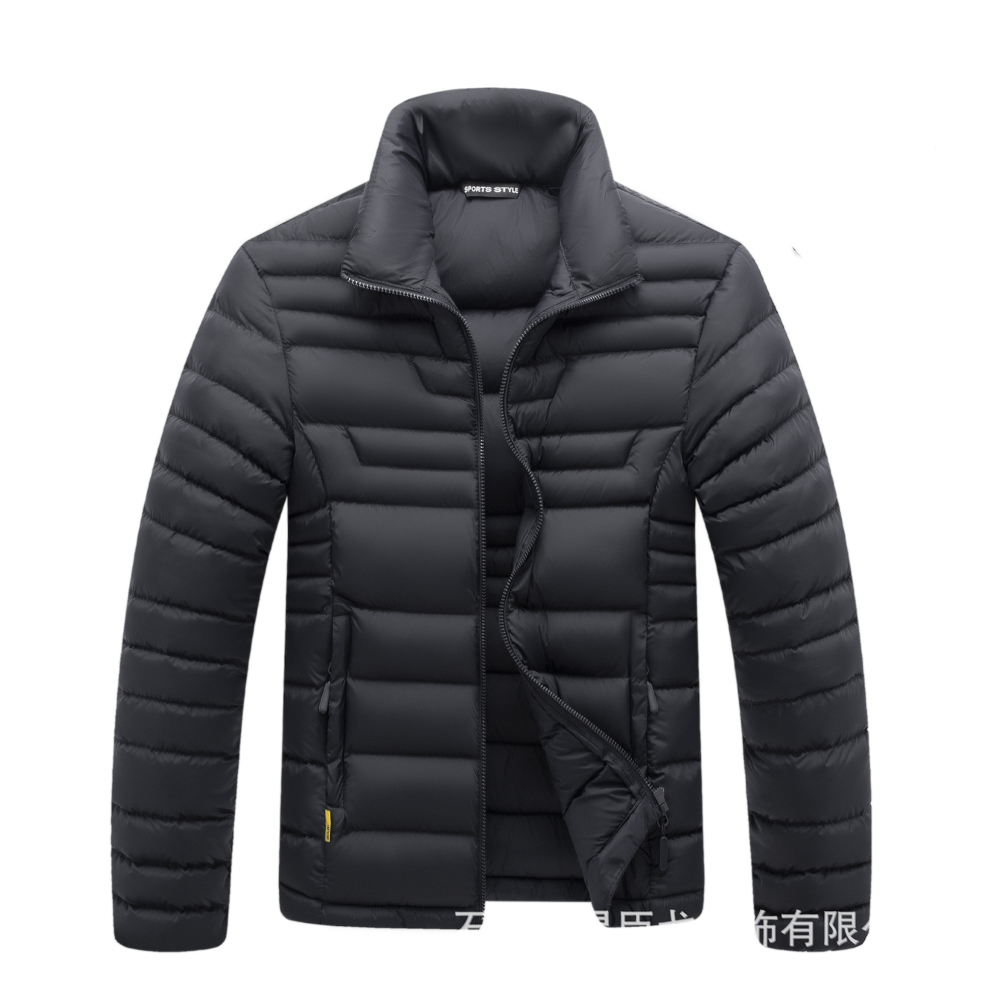 Abrigo acolchado de algodón engrosado corto transfronterizo Abrigo acolchado de algodón cálido para hombres Abrigo acolchado de algodón de invierno para hombres Abrigo acolchado de algodón de color sólido Abrigo acolchado de algodón de comercio exterior