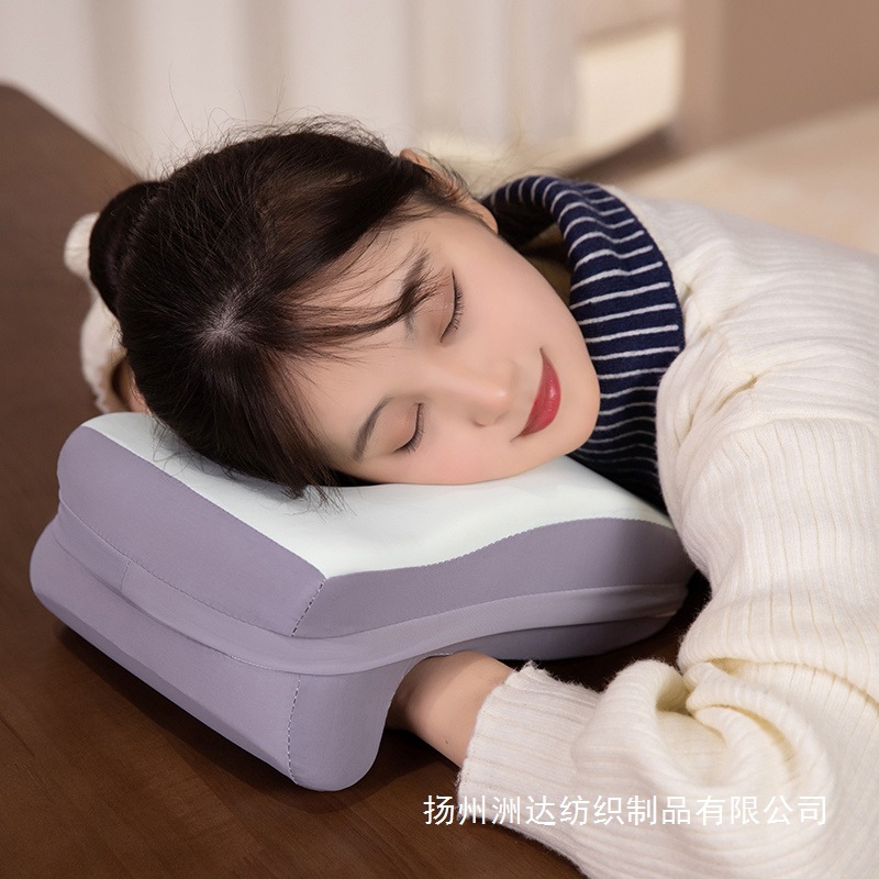 Almohada Ergonómica para Siesta de Escritorio Espuma de Memoria Desmontable para Oficina y Escuela
