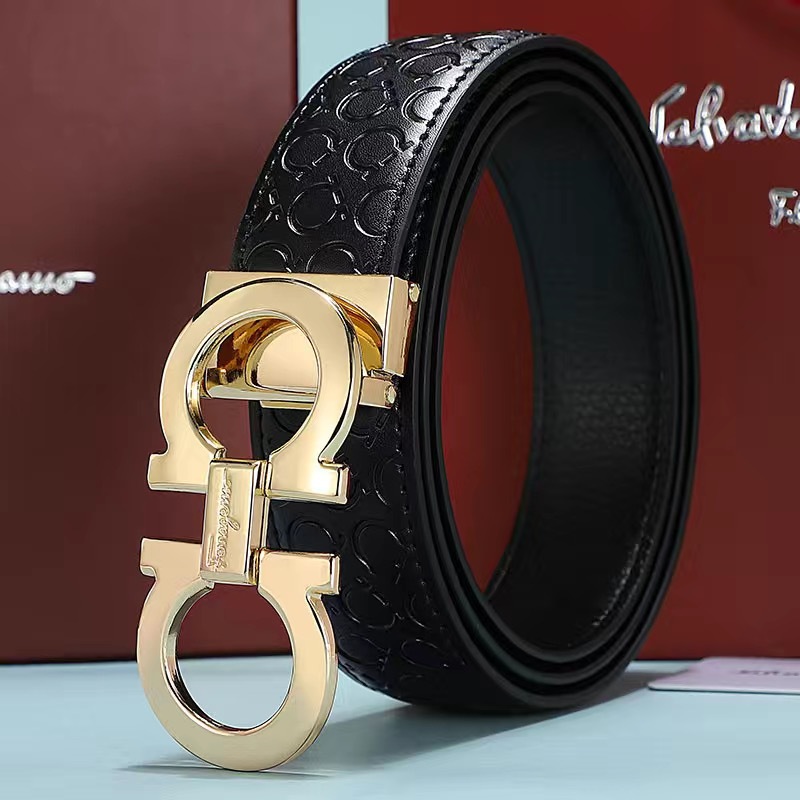 Horseshoe pattern gold buckle [clip buckle-gift box] / 105cm