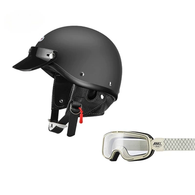 Motosiklet dəbilqələri Motorcycle Women's Electric Vehicle Pedal - xs-matt-black-white-frame-white-line-goggles-free-shipping-by-sf-express