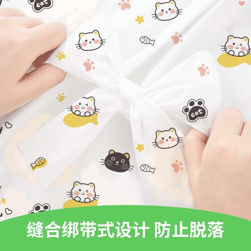 Single-use bed sheet printed four-piece set, thick travel three-piece set, stain-resistant and dustproof pillowcase, portable hotel duvet cover