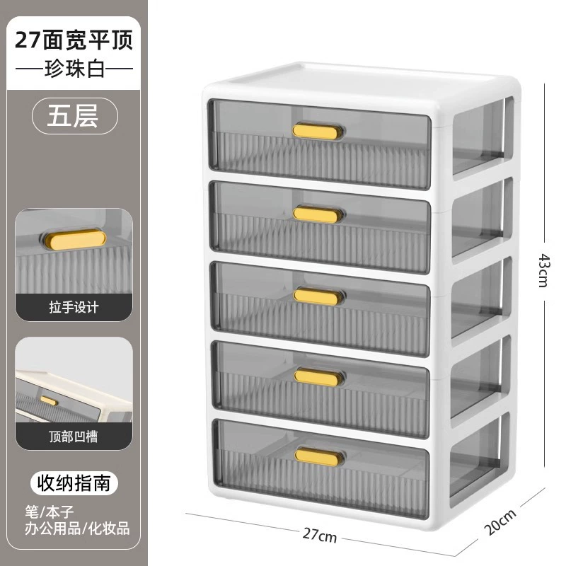 Cosmetic table storage box, lipstick, capacious transparent plastic face mask