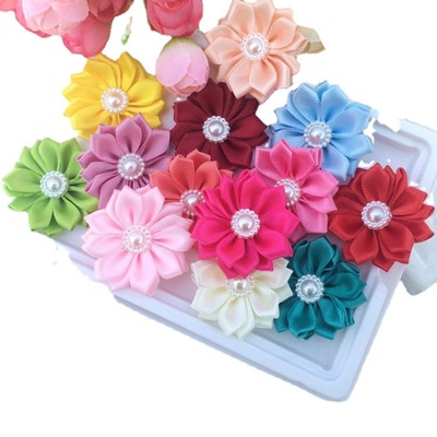 DIY headdress clothing flowers 3.8 cm bead cloth art is small flower diy hair hoop headdress baby headband bag shoes accessories packaging materials