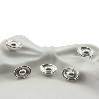 ingot fortune beads, pure silver 3D: Zərgərlik ara hissələri