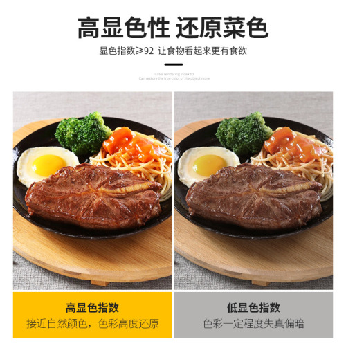 E27 high color rendering 2700K light bulb PAR20 special COB spotlight LED spotlight source for restaurants and hot pot restaurants