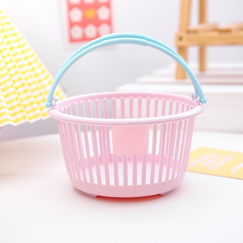 Cestas de dibujos animados adorables cajones de almacenamiento creativos estudiantes escritorio bolígrafo caja de almacenamiento de cosméticos frutas