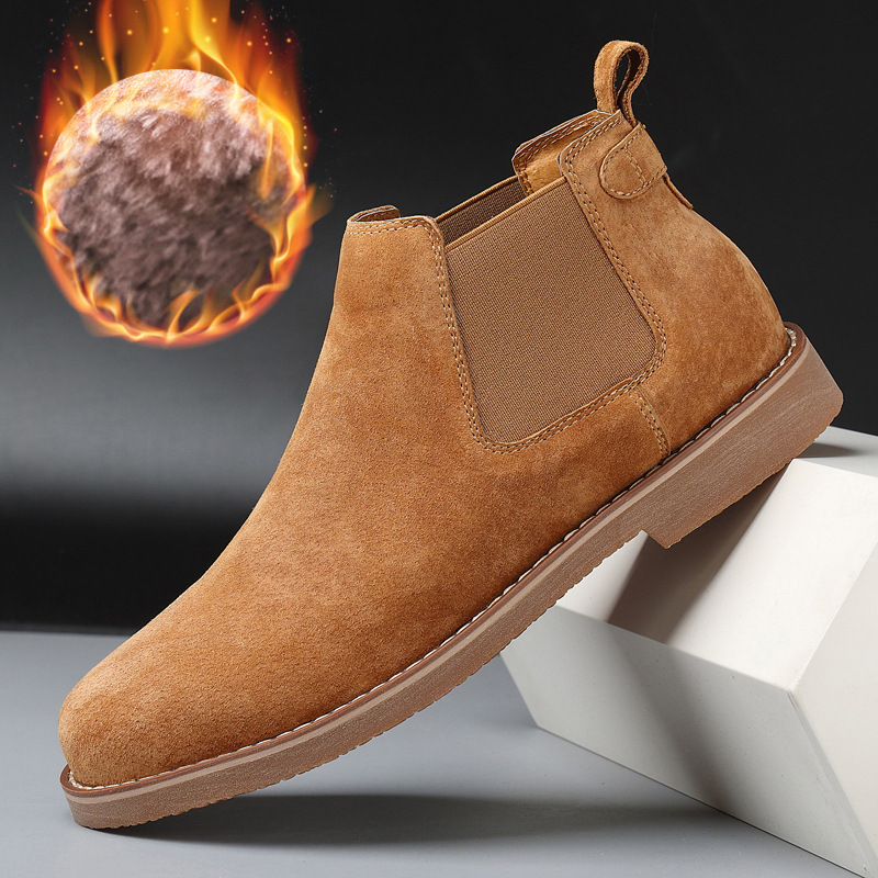 205 브라운 코튼 슈즈