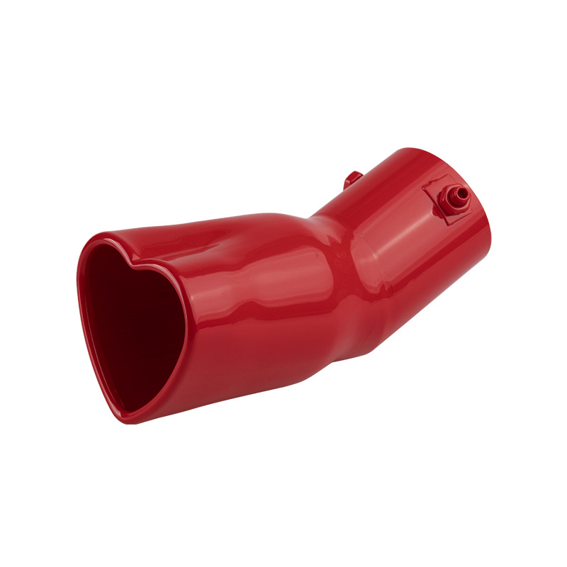 FUENTE fabricante de automóviles Modificación del tubo de escape silenciador en forma de corazón 63mm transfronterizo tubo de cola caliente