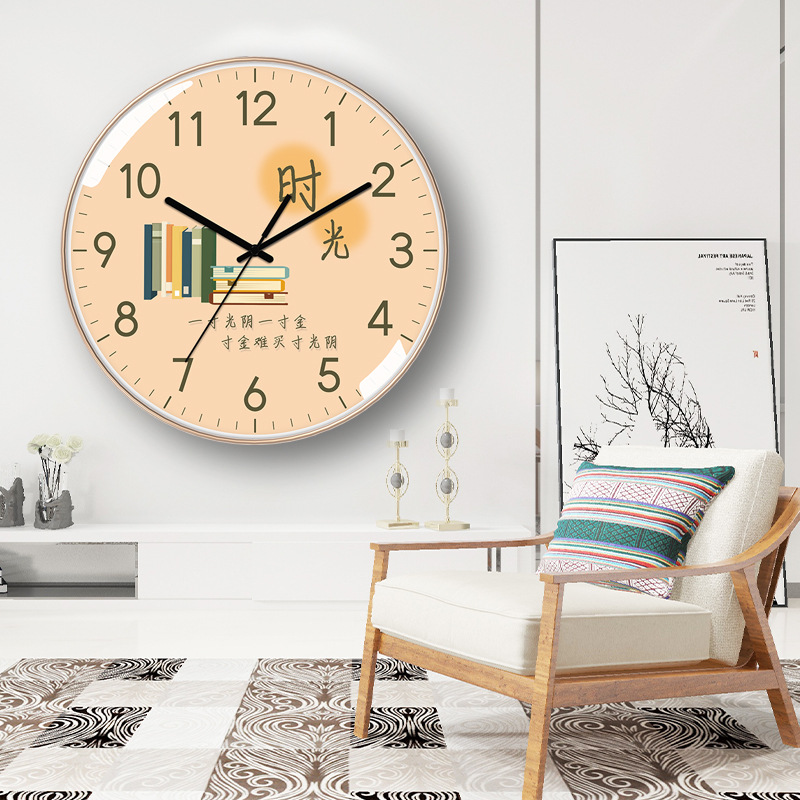 Reloj de pared de aula Junior High School secundaria escuela inspiracional estudio estudiante Escuela Primaria Reloj de pared-montado mudo clase fábrica reloj al por mayor image 5