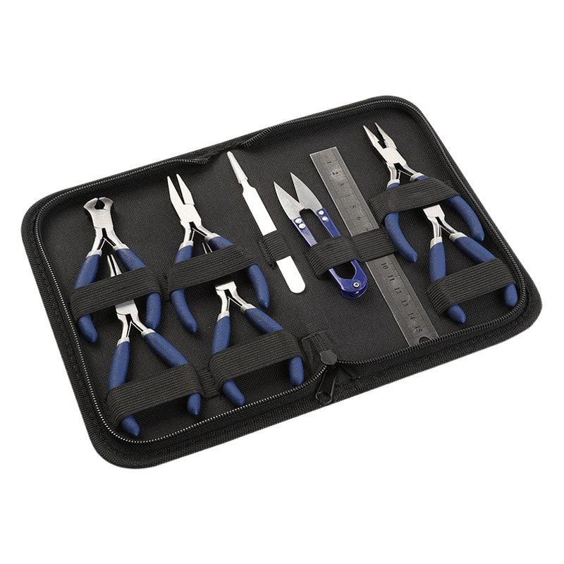 Zhangjiagang плоскогубцы для ювелирных изделий, комплект из 9 предметов костюм 4,5 дюйма, плоскогубцы для ювелирных изделий, пружинный лист, европейские мини плоскогубцы