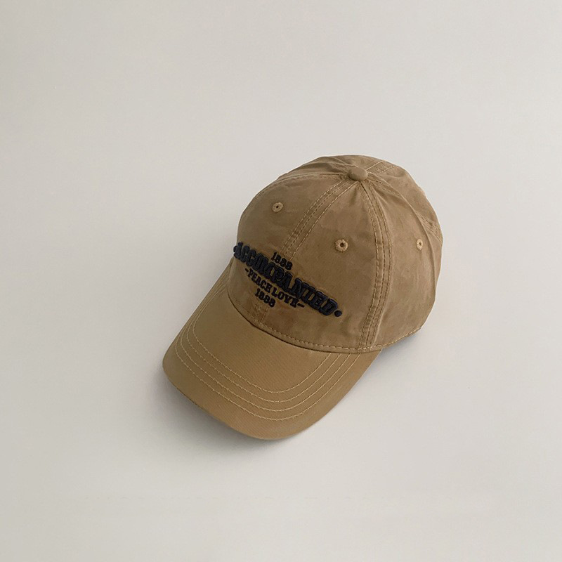 ins sombrero infantil de letras coreanas primavera y otoño sombrero de pato a prueba de viento sombrero de béisbol de viaje de bebés para hombres y mujeres