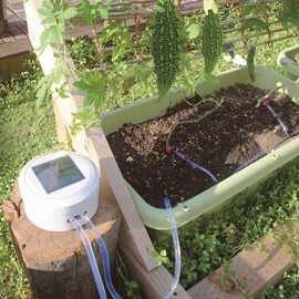 家用阳台园艺自动浇水喷雾洒水滴灌喷灌太阳能浇花机