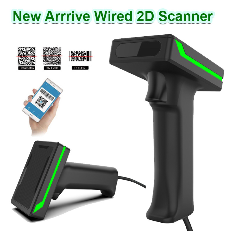 New QR code scanner Bluetooth wireless scanning gun Express…