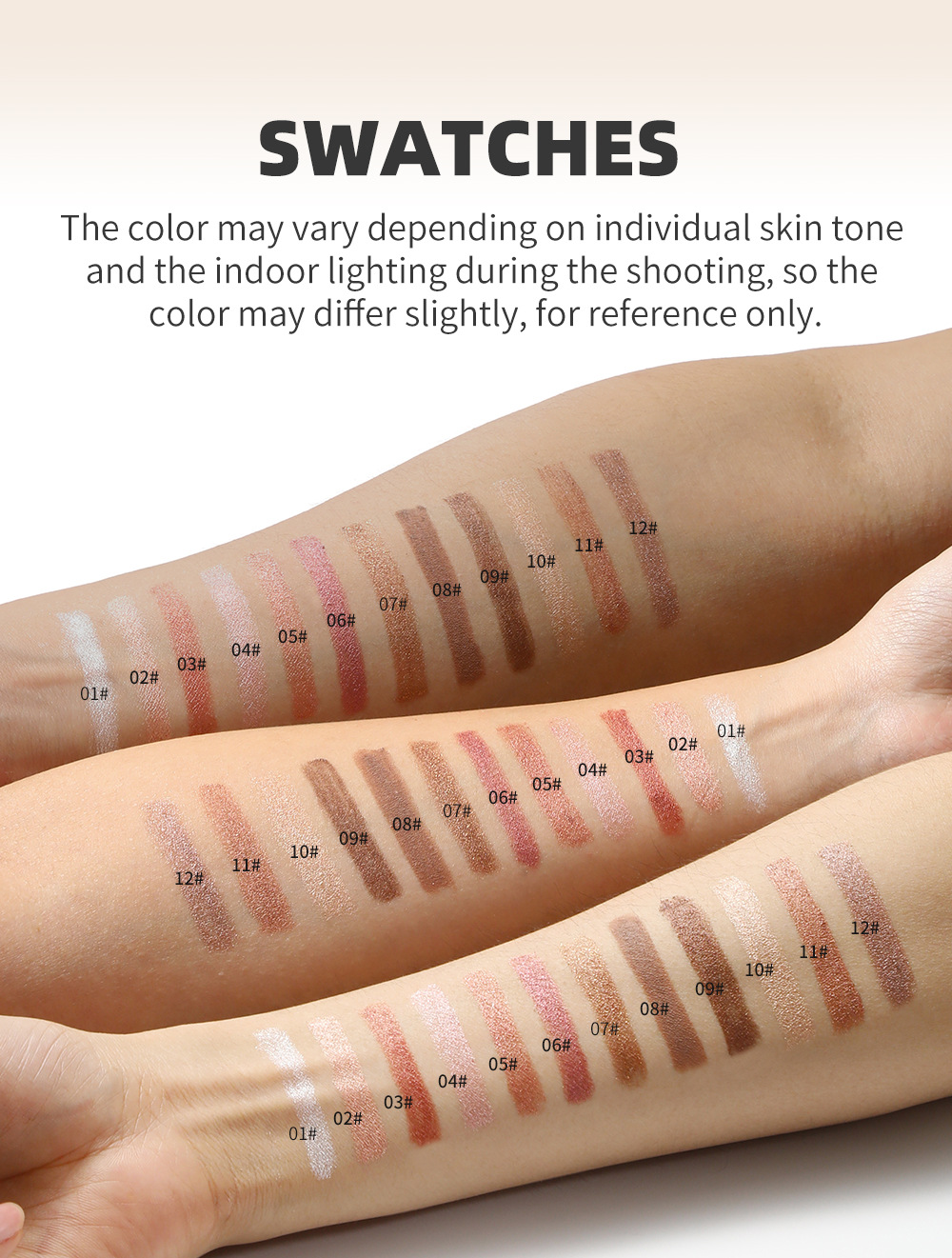YOUNG VISION 6-color Eyeshadow Pen set: Pearlescent Rotating Eyeshadow stick for easy coloring, brightening and contouring undefined