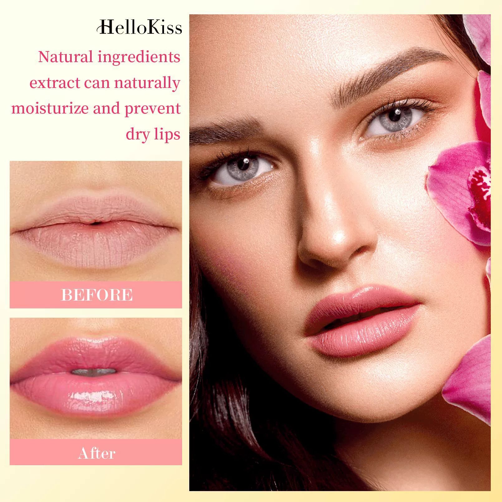 Увлажняющая помада HelloKiss, не тускнеет