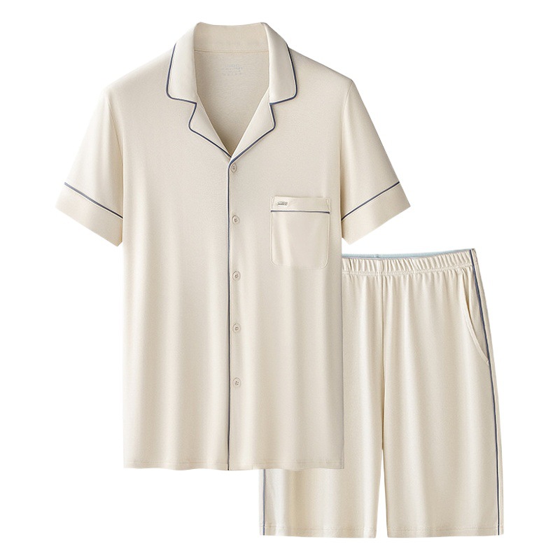 Lyocell agua suave algodón verano pijamas traje de las mujeres pantalones cortos de manga corta antibacterianos se pueden usar fuera homewear de las mujeres al por mayor