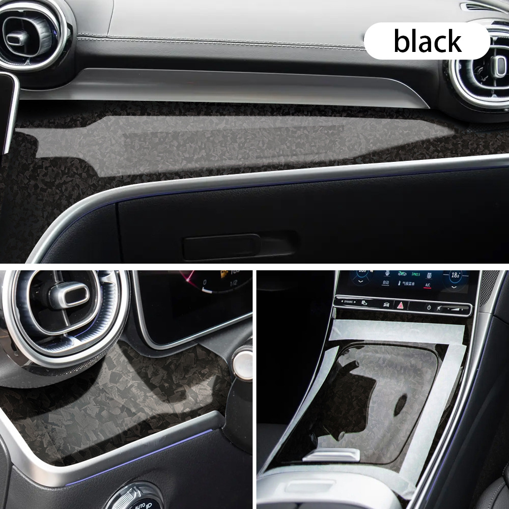 Pet Forged Carbon Fiber Car Wrap Film, Color Changing Film, Glossy and Matte Interior, Rearview Mirror, Motorcycle Trunk Sticker