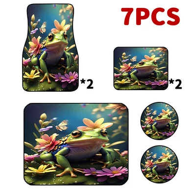 Universal Foot Pad Floor Mats 7-Piece Set, Car-Specific - j3-disneybackstage-t