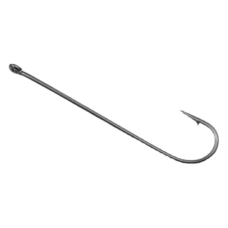 Crooked Mouth Caris mango recto Aberdeen anillo con Círculo de pesca mar gusano gancho Anil Bass a granel púas boca oblicua