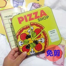 安静书免裁剪宝宝披萨玩具2-6岁成品豆豆本diy网红玩具版早教批发