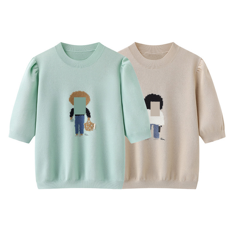 In Stock 2026 Spring New Style Cartoon Letter Embroidery Knit Sweater Top 2K1Ee66 In Stock 2026 Spring New Style Cartoon Letter Embroidery Knit Sweater Top 2K1Ee66