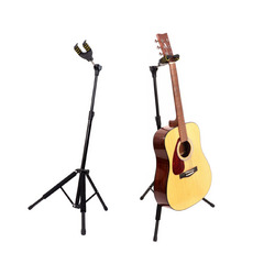 Folding self-locking upright guitar stand, electric guitar, acoustic guitar, folk classical guitar stand, display stand and hanger accessories