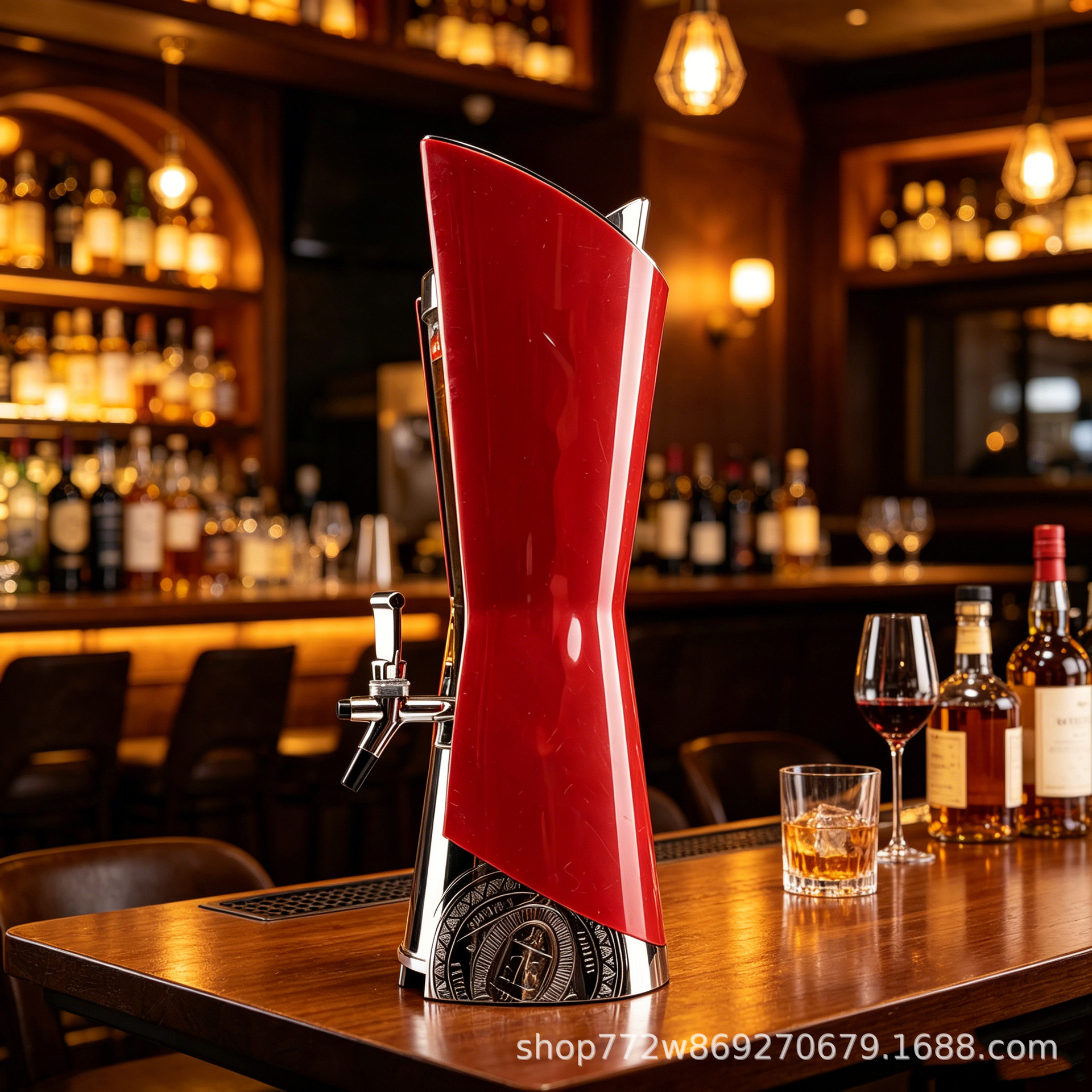 Red Wine Dispenser, Customizable Logo and Color, 3L Beer Bucket, Cola Bucket, Beverage Bucket, Juice Dispenser