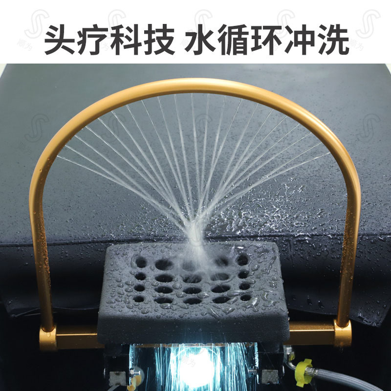 Circulación de agua tailandesa cama de lavado de cabello barbería salón de cabello reclinado especial fumigación temperatura constante fábrica de cama de tratamiento de cabello al por mayor transfronterizo