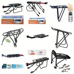 マウンテンバイクは自転車の部品を載せることができます。