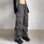 直筒口袋宽松嘻哈休闲裤