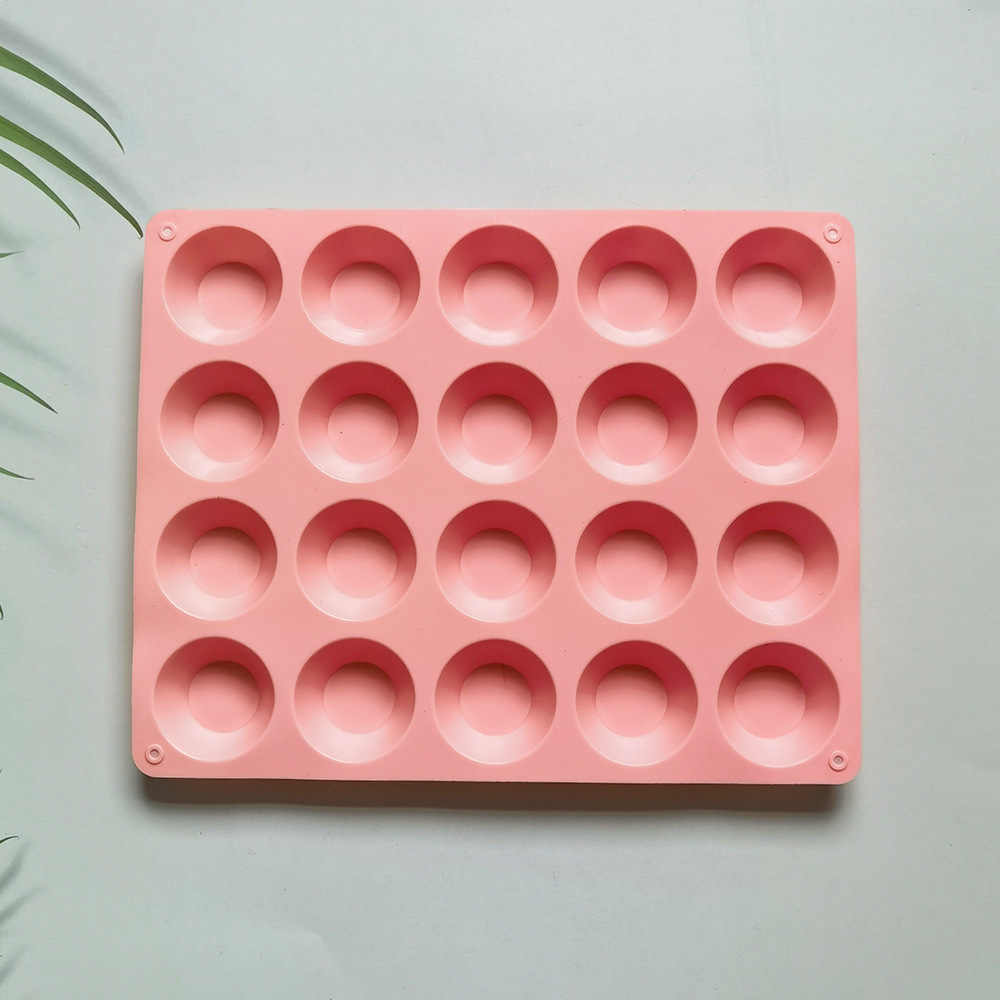 20 torta redonda 12 molde de silicona pastel helado pudín molde de postre jabón utensilios