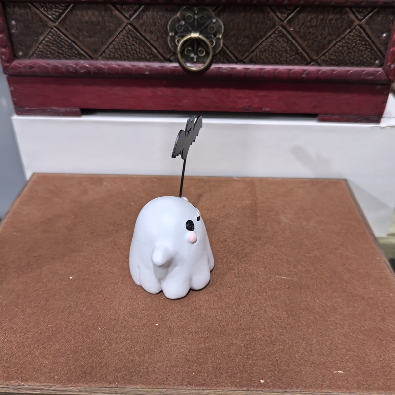 跨境新款Ghost Walking Dog 迷你幽灵步行狗雕像 万圣节装饰 幽灵|undefined