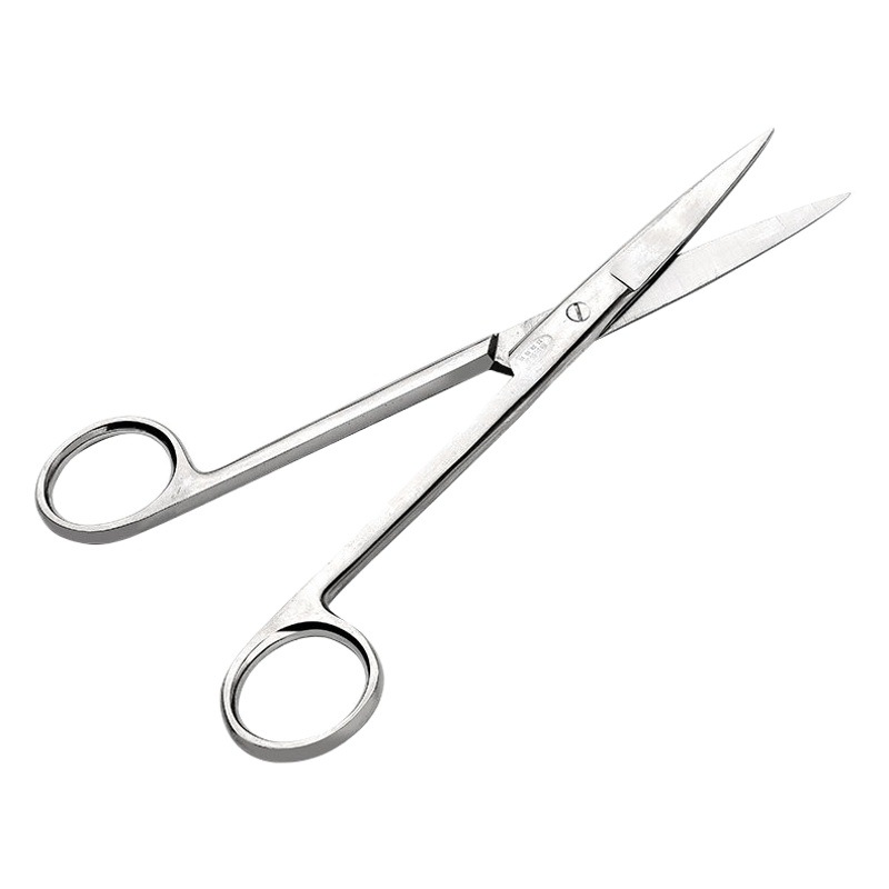 Medical stainless steel scissors elbow straight pointed thickened surgical scissors large small size nurse wire remover beauty Ophthalmic scissors