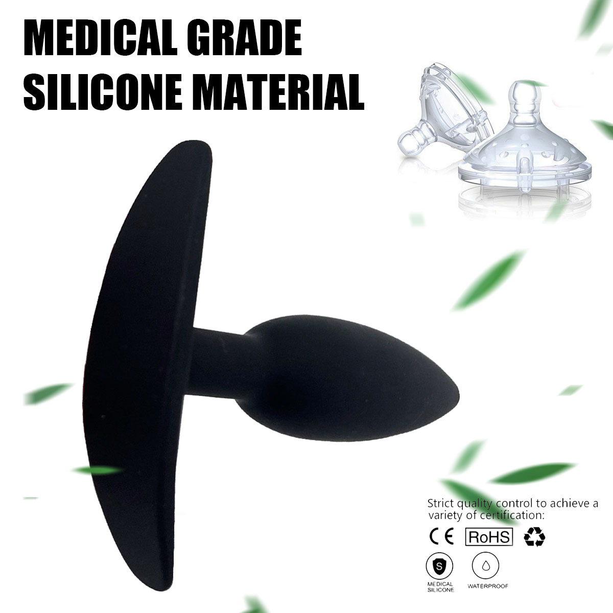 Ausgehen, tragbarer Silikongeist männlich weiblich kleine Größe, Analerweiterung für Einsteiger, Vorraum, Buttplug, Erwachsene_voghion.com