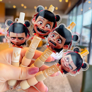 Nezha Devil Child Nao Hai Surrounding Pen Soft Grip Gel Pen Cute Press Pen Ballpoint Pen Test Pen Student Pen