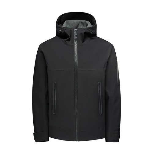 Cross-border seamless laminated plus velvet jacket for men and women, fully heat-sealed waterproof and windproof outdoor jacket, couple jacket