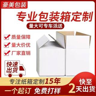 白色瓦楞批发定做三层五层特硬大箱子牛皮纸长方形纸箱定制纸箱子