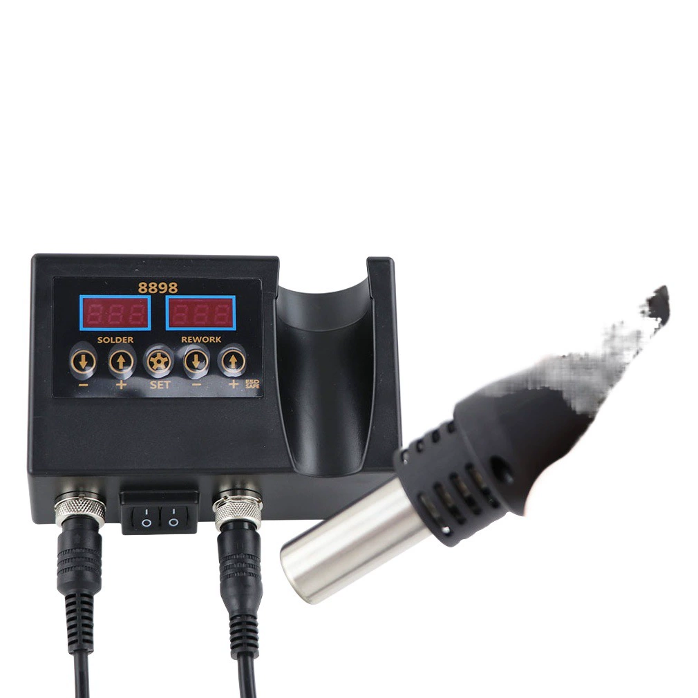 8898 Термовоздушный фен, электрический паяльник, сварочная станция «два в одном», инструмент для ремонта компьютеров и мобильных телефонов, DIY инструмент