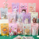 Cartoon zipper self-sealing bag cute transparent biscuit snowflake crisp packaging bag self-standing bag candy nougat sealed bag