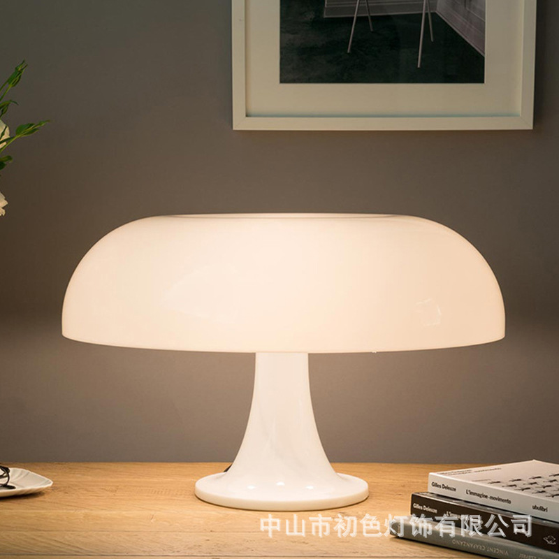Lámpara de Mesa Decorativa de Estilo Coreano, Popular en el Extranjero, con Forma de Hongo, Iluminación Nórdica, Lámpara de Noche, Ambiente de Alta Gama, Resistente a Caídas