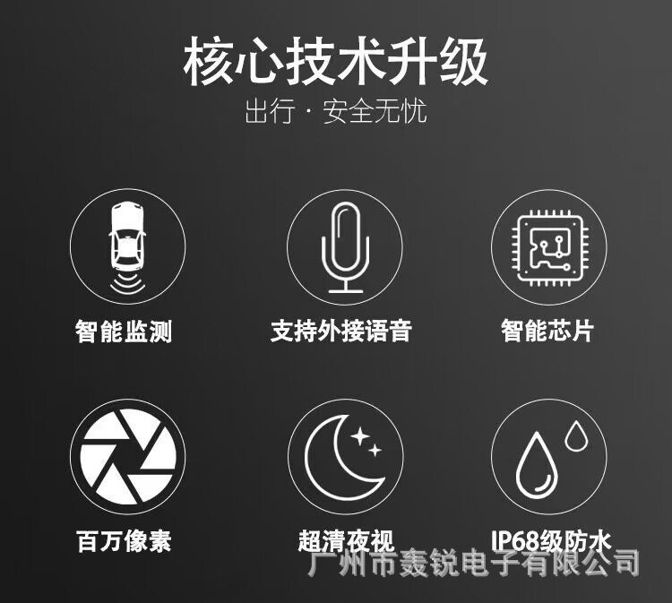 Cross-Border Wifi Wireless High-Definition Reversing Camera Ahd Car Camera Wireless Reversing Image