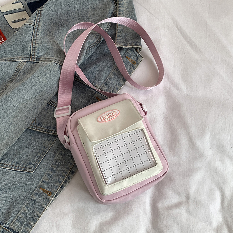 Coreana lindos bolsos transparentes mujeres 2024 nuevo tipo de bolsos portátiles versátiles para teléfonos móviles bolsos de hombro para estudiantes