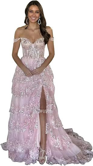 2026 al por mayor amazon nuevo vestido de noche floral vestido de lentejas largo vestido de vestido sexy europeo y americano