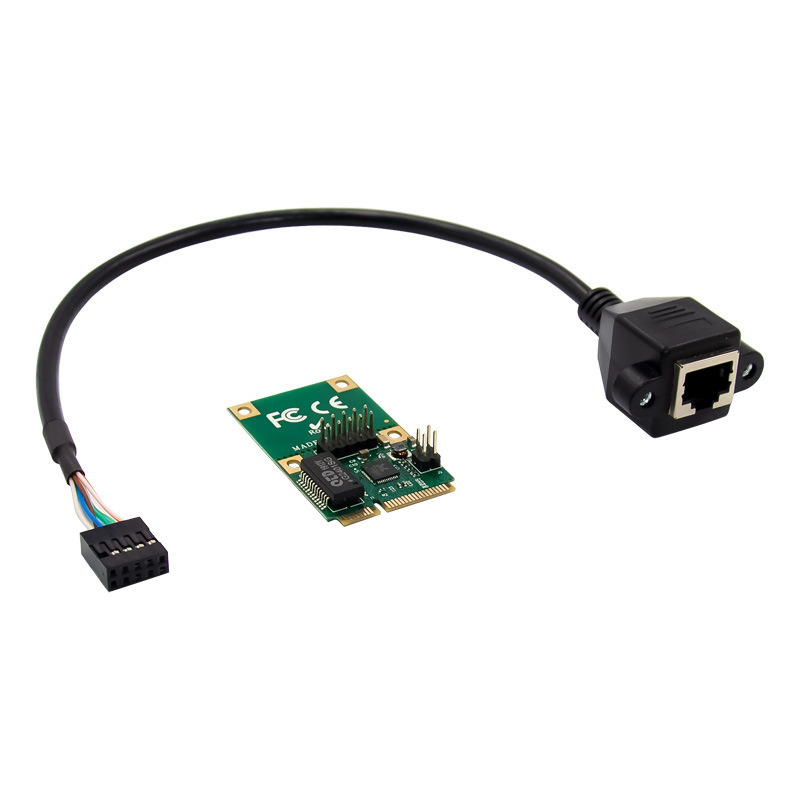 Mini Pcie Gigabit Single Port Network Card Copper Cable Ethernet Lan Adapter Card Rtl8111F Gbe Rj45