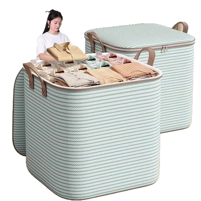 Bolsa de almacenamiento de ropa en movimiento a prueba de humedad, colcha de ropa de súper dormitorio, caja de almacenamiento de acabado, bolsa de almacenamiento de viaje de gran capacidad