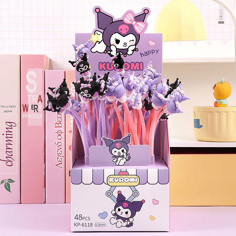 Cartoon pegamento suave rock music bolígrafo neutro alto valor facial adorable bolígrafo creativo bolígrafo publicitario estudiantes fáciles de usar papelería pequeños premios