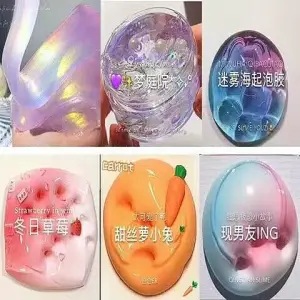 Caja grande auténtica de ultra hadas de barro de cristal seguro para niños no tóxico goma espumante M hogar en línea popular juegos de niñas slim