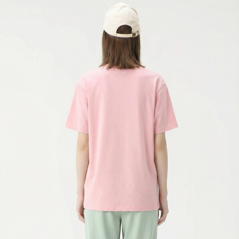 Women's Combed Cotton Round Neck T-shirt Solid Colour Casual Top_voghion.com