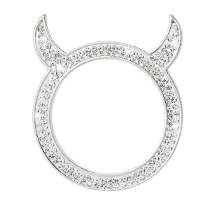 Cross-border car one-button start decorative ring inlaid Diamond little devil car universal decorative ring car ignition ring stick drill