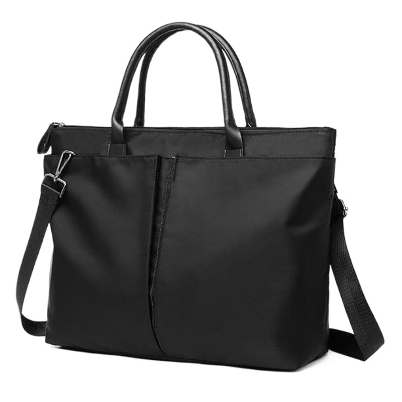 Nuevo negocio maletín Oficina simple todo partido casual bolso de hombro portátil de doble uso de gran capacidad crossbody bolso de la computadora